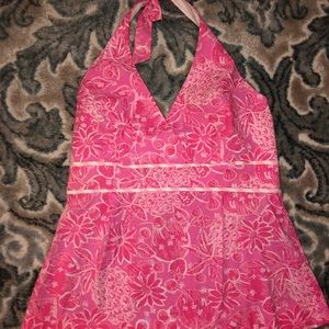LILLY PULLITZER size 12 HOT pink halter